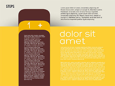 フラットデザインのプレゼンテーションアジェンダ, スライド 5, 01899, 段階図 — PoweredTemplate.com