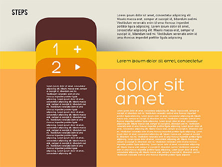 フラットデザインのプレゼンテーションアジェンダ, スライド 6, 01899, 段階図 — PoweredTemplate.com
