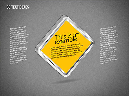 Boîtes de texte 3D, Diapositive 15, 01902, Boîtes de texte — PoweredTemplate.com