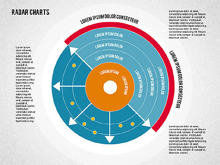 Radar Chart Dengan Gaya Datar, Slide 5, 01903, Model Bisnis — PoweredTemplate.com