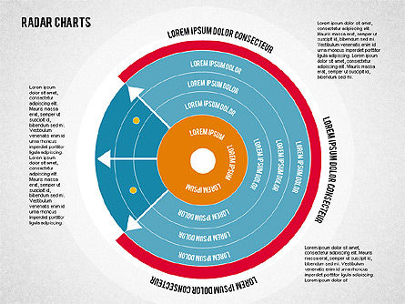 Gráfico de radar en estilo plano, Diapositiva 7, 01903, Modelos de negocios — PoweredTemplate.com
