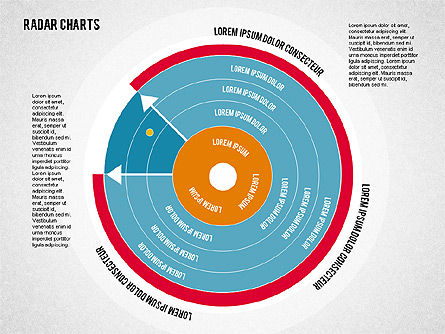Radar Chart Dengan Gaya Datar, Slide 8, 01903, Model Bisnis — PoweredTemplate.com