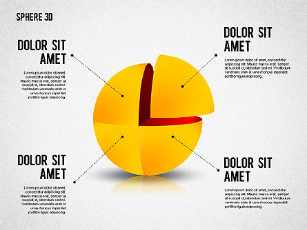 3D分割された球, スライド 2, 01904, 図形 — PoweredTemplate.com