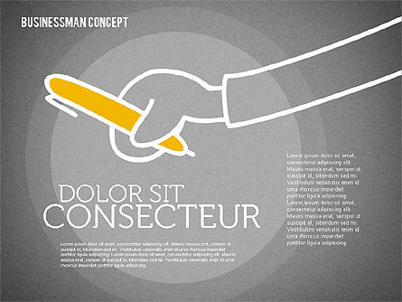 Businessman Concept Illustrations, Slide 11, 01905, Shapes — PoweredTemplate.com