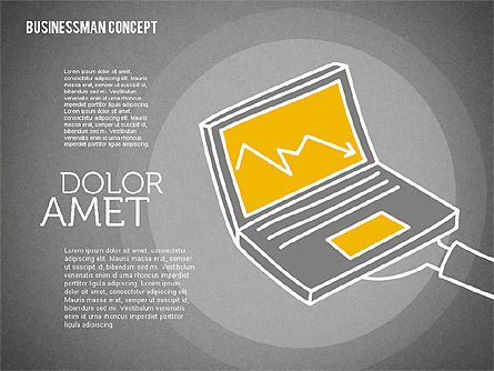Businessman Concept Illustrations, Slide 16, 01905, Shapes — PoweredTemplate.com