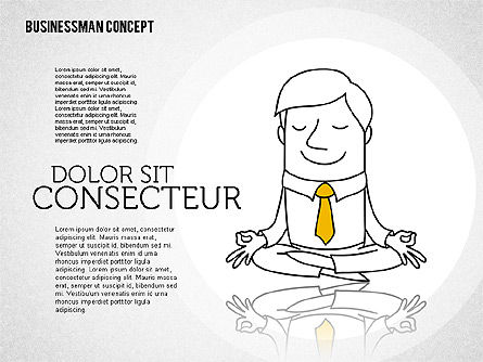 Businessman Concept Illustrations, Slide 4, 01905, Shapes — PoweredTemplate.com