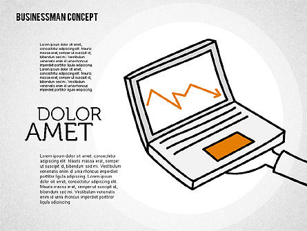 Businessman Concept Illustrations, Slide 8, 01905, Shapes — PoweredTemplate.com