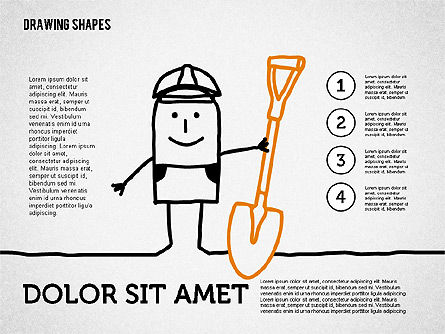 다른 상황에서 재미있는 캐릭터, 슬라이드 7, 01908, 비즈니스 모델 — PoweredTemplate.com