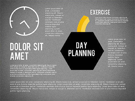 Dag planning diagram, Dia 15, 01909, Timelines & Calendars — PoweredTemplate.com
