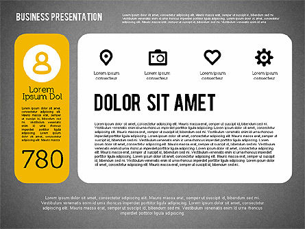 Presentazione con tappe e le icone, Slide 13, 01911, Diagrammi Palco — PoweredTemplate.com