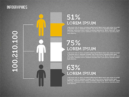 Ensemble de diagrammes de conception plats, Diapositive 15, 01912, Modèles commerciaux — PoweredTemplate.com