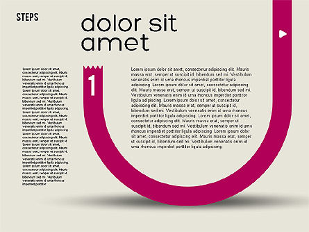 Parabool stijl chart, PowerPoint-sjabloon, 01913, Businessmodellen — PoweredTemplate.com
