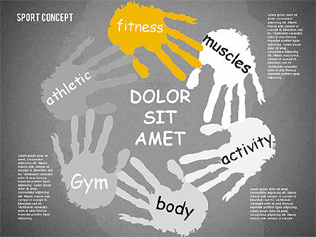 Sports Activities Diagram, Slide 16, 01915, Business Models — PoweredTemplate.com
