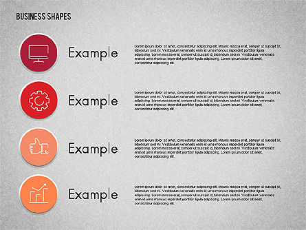 Processo de negócio com ícones, Deslizar 13, 01918, Diagramas de Processo — PoweredTemplate.com
