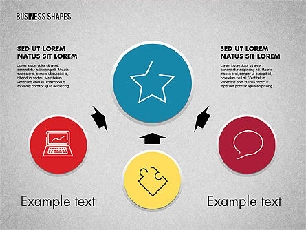 Processi di business con icone, Slide 4, 01918, Diagrammi di Processo — PoweredTemplate.com