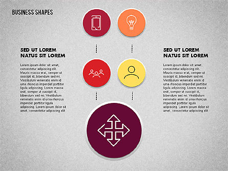 Processi di business con icone, Slide 6, 01918, Diagrammi di Processo — PoweredTemplate.com