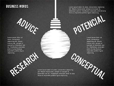 Idea lampadina, Slide 15, 01919, Modelli di lavoro — PoweredTemplate.com