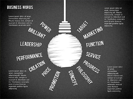 Idea lampadina, Slide 16, 01919, Modelli di lavoro — PoweredTemplate.com
