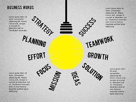 Idea lampadina, Slide 3, 01919, Modelli di lavoro — PoweredTemplate.com