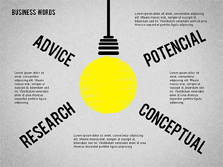 Idea lampadina, Slide 7, 01919, Modelli di lavoro — PoweredTemplate.com