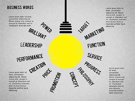 Idea lampadina, Slide 8, 01919, Modelli di lavoro — PoweredTemplate.com