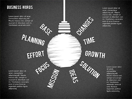 Idea lampadina, Slide 9, 01919, Modelli di lavoro — PoweredTemplate.com