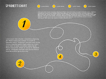 Spaghetti Diagram, Slide 16, 01920, Process Diagrams — PoweredTemplate.com