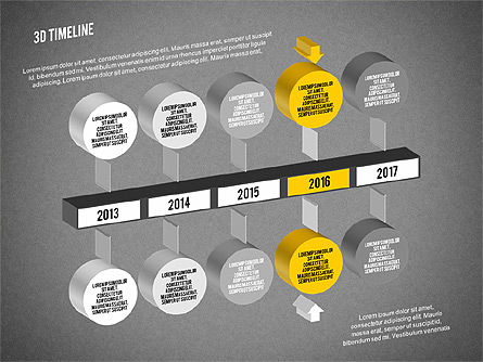 Chronologie du processus 3D, Diapositive 16, 01922, Timelines & Calendars — PoweredTemplate.com