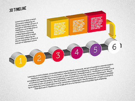 Chronologie du processus 3D, Diapositive 6, 01922, Timelines & Calendars — PoweredTemplate.com