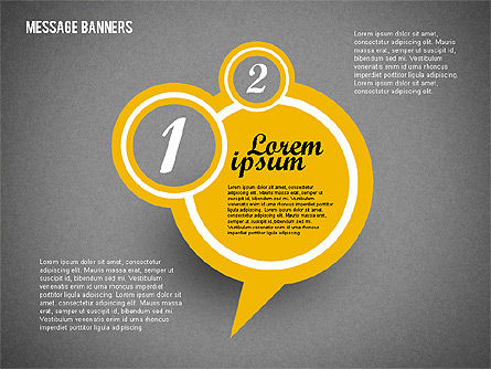 Bulles de parole colorées, Diapositive 10, 01923, Boîtes de texte — PoweredTemplate.com