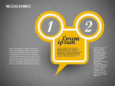 Bulles de parole colorées, Diapositive 11, 01923, Boîtes de texte — PoweredTemplate.com