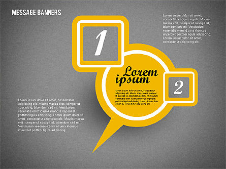 Bulles de parole colorées, Diapositive 15, 01923, Boîtes de texte — PoweredTemplate.com