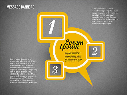 Burbujas de voz de colores, Diapositiva 16, 01923, Cuadros de texto — PoweredTemplate.com
