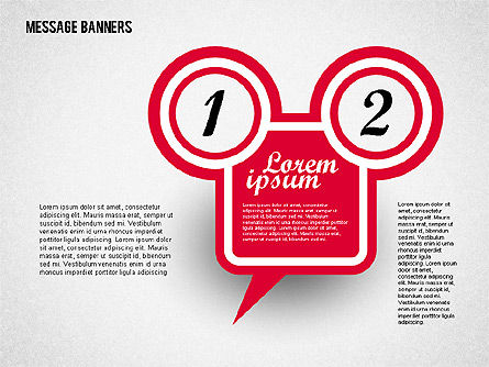 Bulles de parole colorées, Diapositive 3, 01923, Boîtes de texte — PoweredTemplate.com