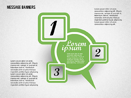 Burbujas de voz de colores, Diapositiva 8, 01923, Cuadros de texto — PoweredTemplate.com