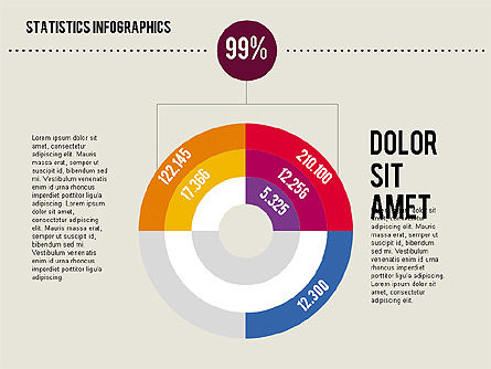 Infographicsキット, スライド 6, 01925, ビジネスモデル — PoweredTemplate.com