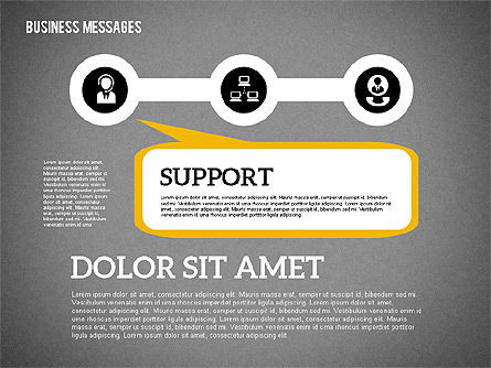 핀 다이어그램 단계, 슬라이드 14, 01929, 단계 도표 — PoweredTemplate.com