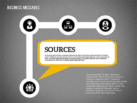 Étapes avec le diagramme des épingles, Diapositive 15, 01929, Schémas d'étapes — PoweredTemplate.com
