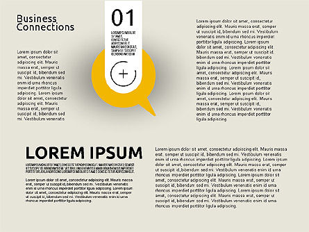 Diagram Koneksi, Templat PowerPoint, 01930, Diagram Panggung — PoweredTemplate.com