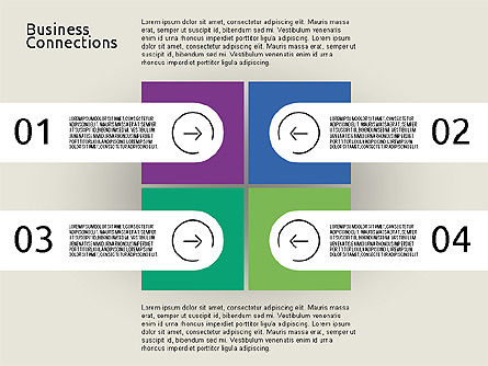 Schéma des connexions, Diapositive 8, 01930, Schémas d'étapes — PoweredTemplate.com
