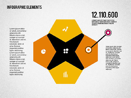 Ensemble d'objets de conception plate, Diapositive 2, 01931, Formes — PoweredTemplate.com