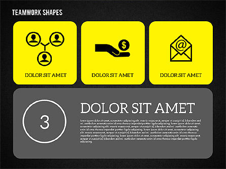 Teamwork-Präsentation in flachem Design, Folie 11, 01936, Präsentationsvorlagen — PoweredTemplate.com