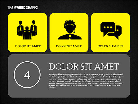 Teamwork Presentation in Flat Design, Slide 12, 01936, Presentation Templates — PoweredTemplate.com