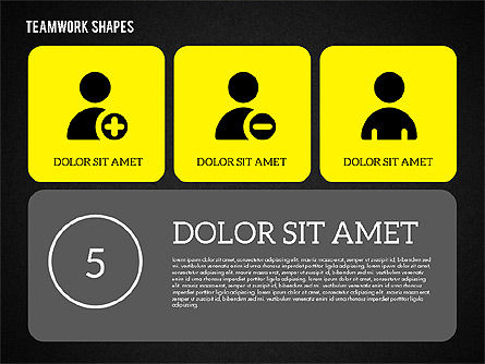 Teamwork Presentation in Flat Design, Slide 13, 01936, Presentation Templates — PoweredTemplate.com