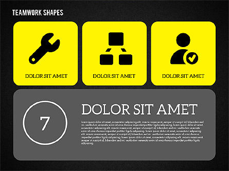 Teamwork Presentation in Flat Design, Slide 15, 01936, Presentation Templates — PoweredTemplate.com