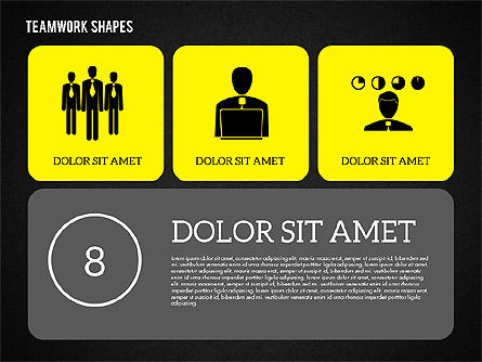 Teamwork Presentation in Flat Design, Slide 16, 01936, Presentation Templates — PoweredTemplate.com