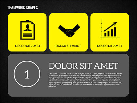 Teamwork Presentation in Flat Design, Slide 9, 01936, Presentation Templates — PoweredTemplate.com