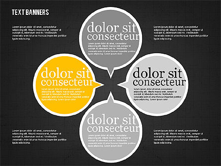 Colorful Text Banners, Slide 14, 01938, Text Boxes — PoweredTemplate.com
