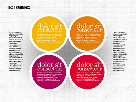 Colorful Text Banners, Slide 3, 01938, Text Boxes — PoweredTemplate.com