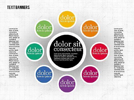 Banners de texto colorido, Diapositiva 5, 01938, Cuadros de texto — PoweredTemplate.com